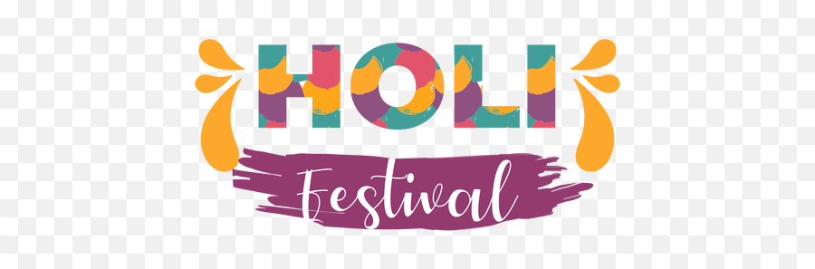 Happy Holi Logo Png, Transparent Png - vhv