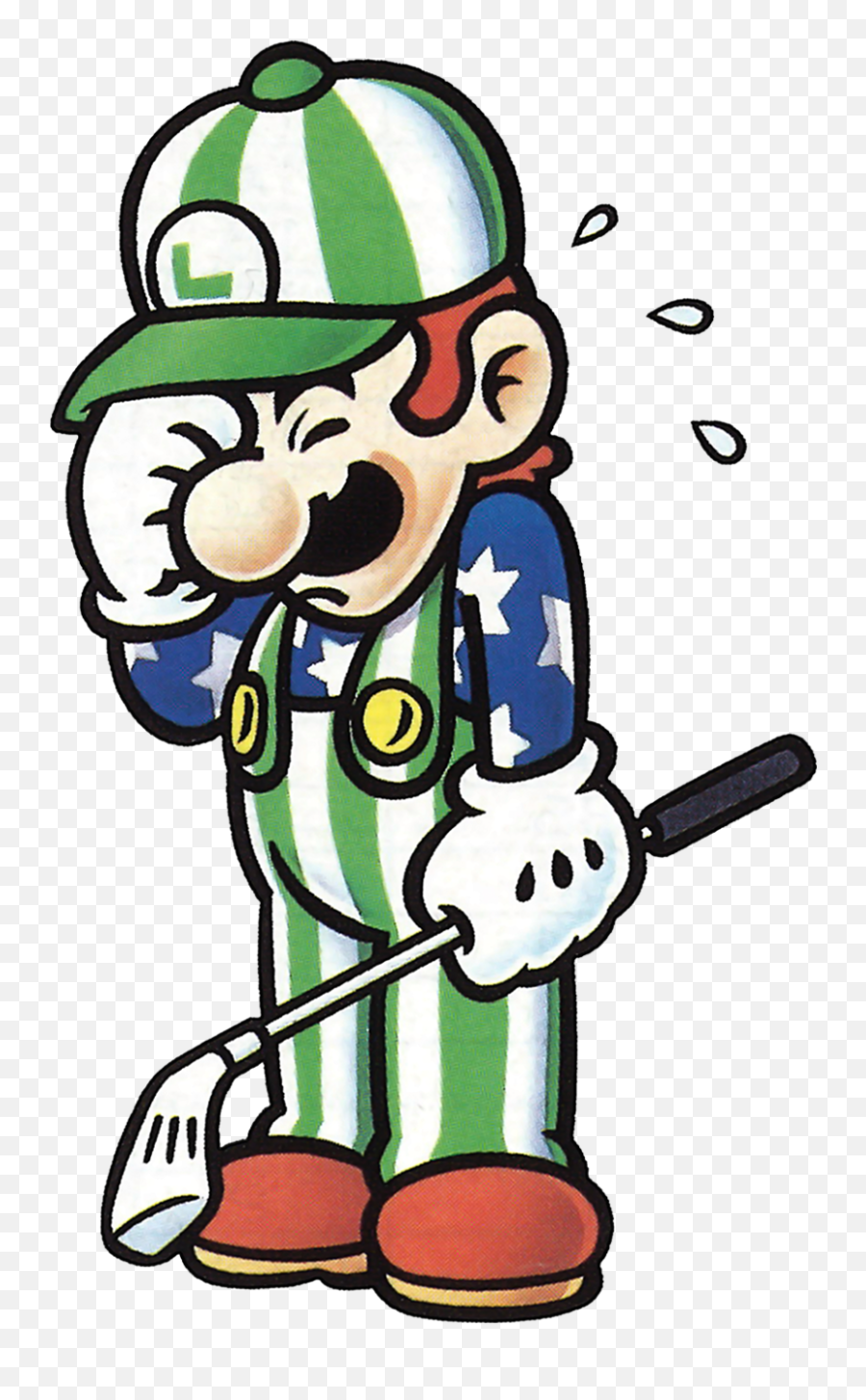 Golfer Clipart - Nes Open Tournament Golf Luigi Png Luigi,Luigi Hat Png