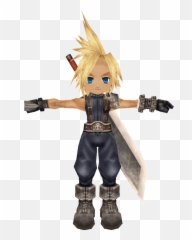 Download Hd Cloud Strife Model Iss - Ff7 Transparent png