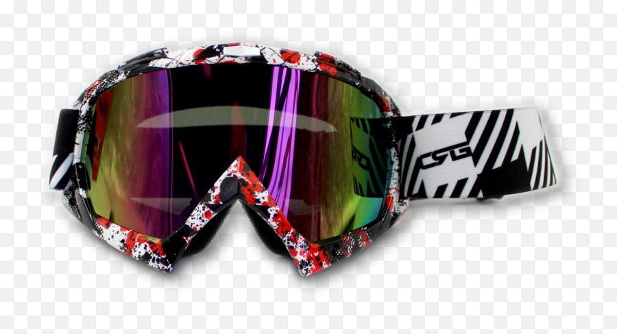 Clear Lens Motocross Motorbike Mx Goggles Anti - Fog Uv Pattern Png,Dirt Transparent