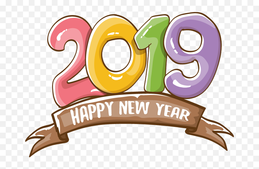 2019 Happy New Year 16 Vector - Illustration Png,Happy New Year 2019 Png