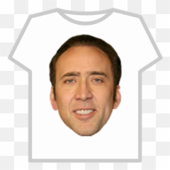 Nicolas Cage Face - Roblox Nicholas Cage Png Meme