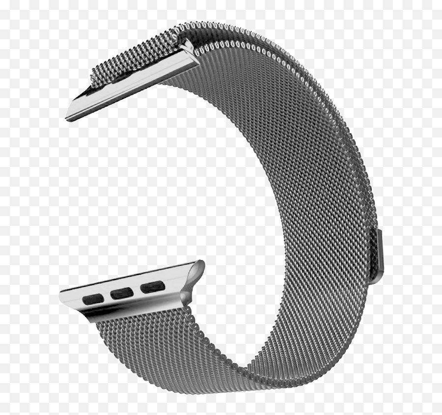 Download Apple Watch Strap Watch123 Iwatch - Cinturino Maglia Milanese Nero Png,Iwatch Png