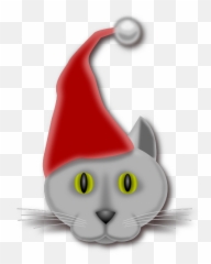 Cat Christmas Elf Santa Xmas Transparent Png Images Clipart - Christmas Day,Elf Transparent