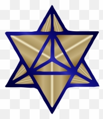 Image Information - Sacred Geometry Star Tetrahedron Clipart Gold Background Of David png