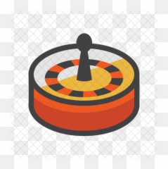 Roulette Wheel Icon Of Colored Outline - Roulette Png,Roulette Wheel Png