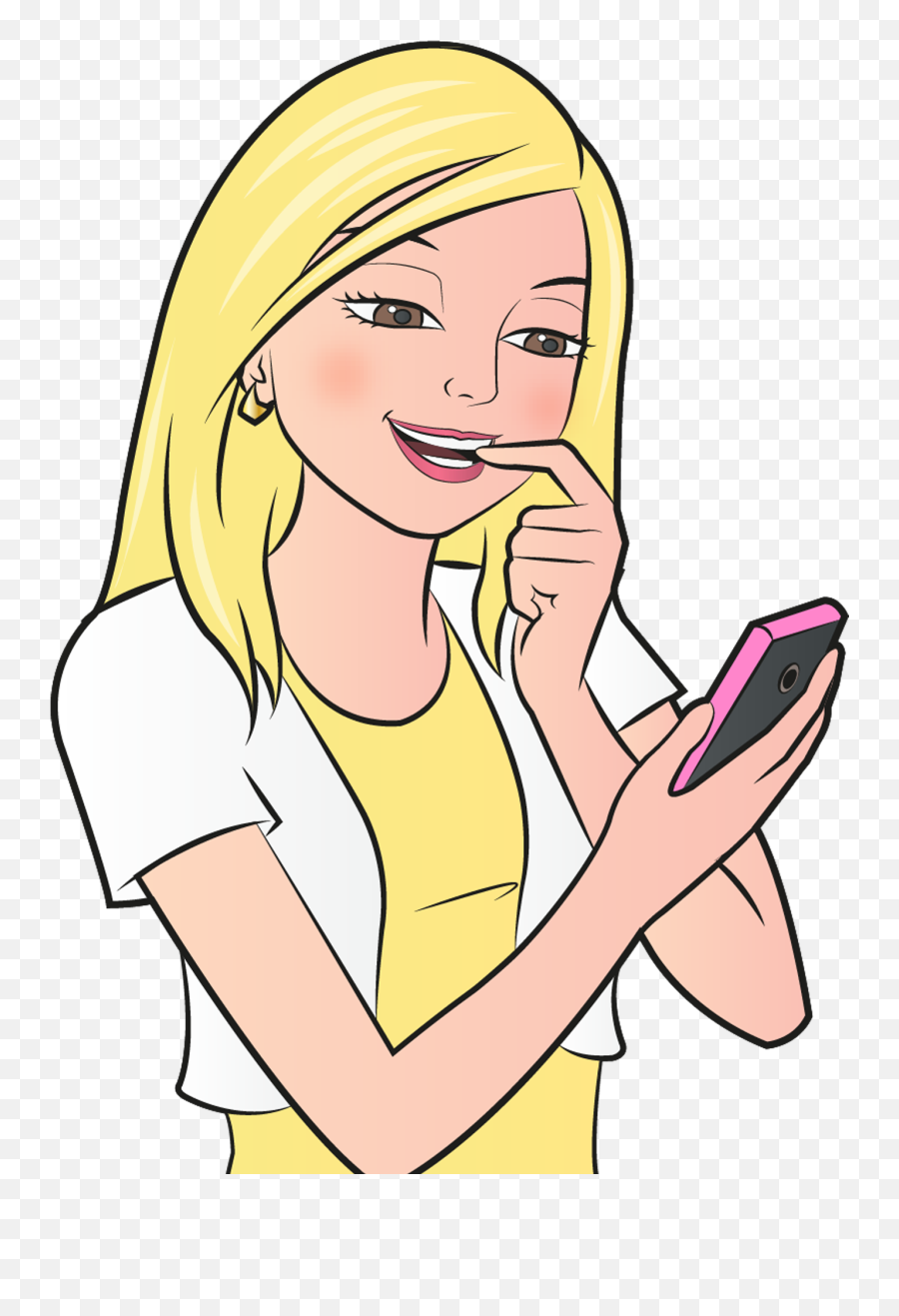 Flirty Text Messages To Send A Guy - Send Text Messages Cartoon Png,Texting Png