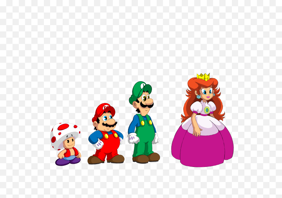 Super Mario Bros - Super Mario Bros Super Show Line Up Png,Super Mario 64 Png