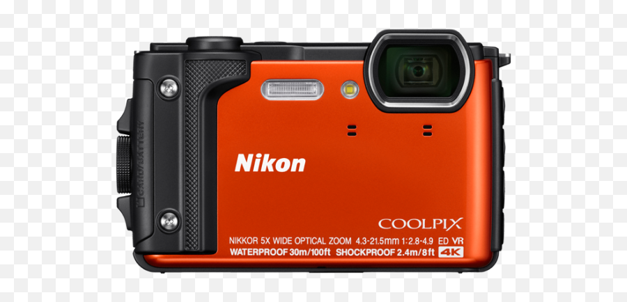 Dslr Clipart Underwate Camera - Nikon Coolpix W300 Orange Png,Dslr Camera Png