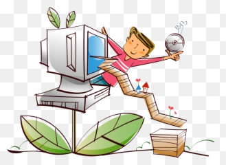 Monitors Royalty Free Clip Art Vector Cartoon - Tv And Happy png