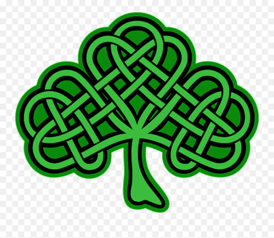 Celtic Knot Shamrock Clipart - Celtic Shamrock Knot Png,Shamrock Clipart Png