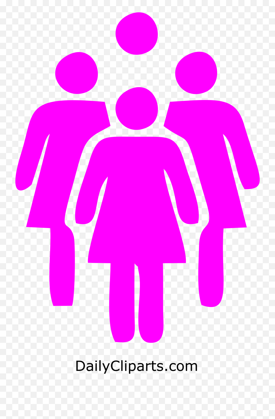 Women Icon Png Transparent Collections - Pink Women Icon Png,Group Icon Png