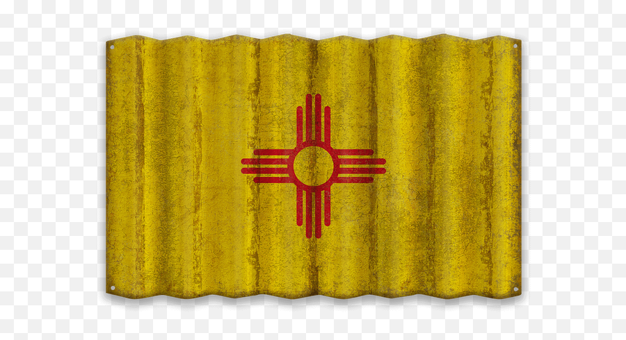 New Mexico Corruagated State Flag - Moon World Landscape Park Png,Zia Symbol Png