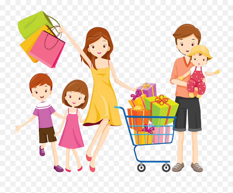 Download Play Shopping Behavior Family Human Royaltyfree Hq - Free Download Shopping Art Png,Family Icon Png