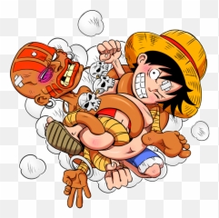Luffy And - Baston png