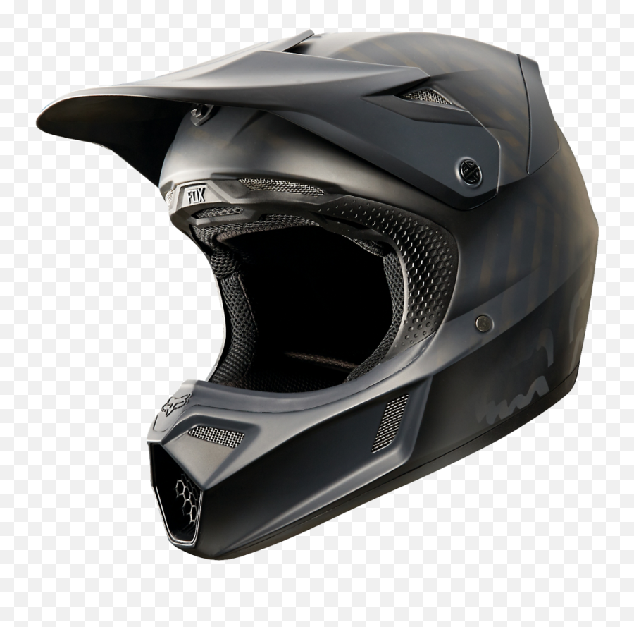 V3 Matte Black - Capacete Motocross Preto Fosco Png,Icon Helmet Pivot Kit