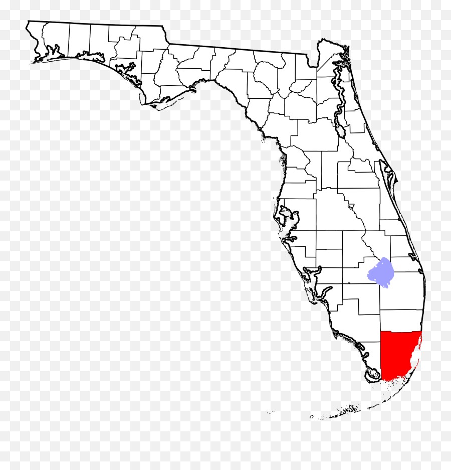 Miami - Miami On Florida Map Png,Florida Map Png