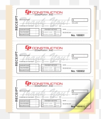 Custom Personalized Receipt Books And Forms - Horizontal png