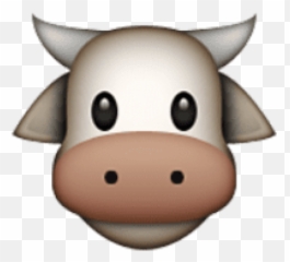 Free Png Ios Emoji Cow Face Images - Cow Emoji Png,Vaca Png