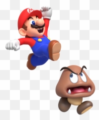 Mario Jumping - On Goomba png