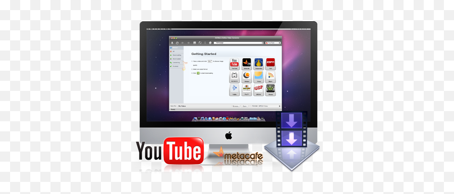 Online Video Downloader For Mac Download And Save - Youtube Small Png,Youtube Downloader Icon