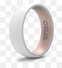 Dualtone Silicone Ring - WhitePink Sand Silikone Fingerring png