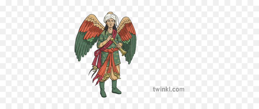 Archangel Gabriel Jibrail Illustration - Twinkl Illustration Png,Archangel Png