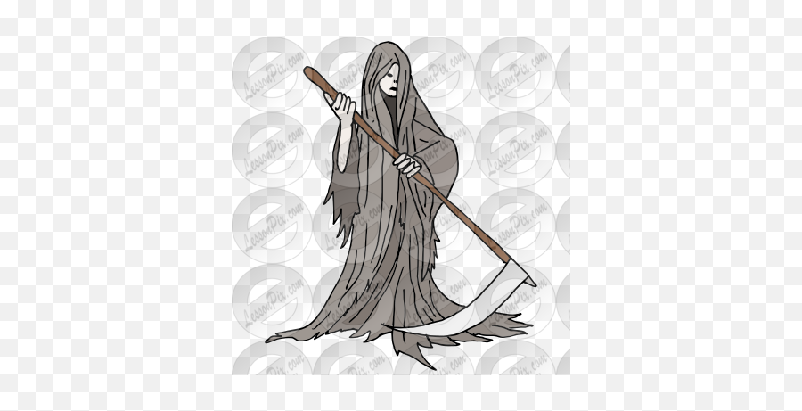 Grim Reaper Picture For Classroom Therapy Use - Great Grim Cartoon Png,Grim Reaper Png