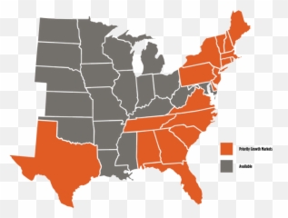 Become A Wing It - Map Png Usa