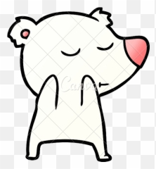Polar Bear Cartoon Vector Icon Illustration - Canva png