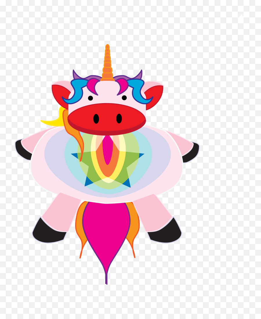 Unicorn Spaceship Skillshare Student Project Png Rainbow Icon