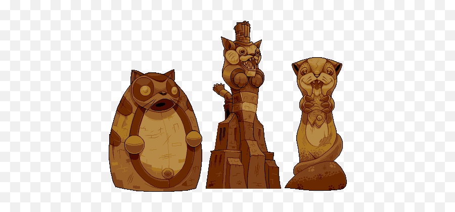 Cat Statues Pixeljointcom - Animal Figure Png,Wii Buddy Icon