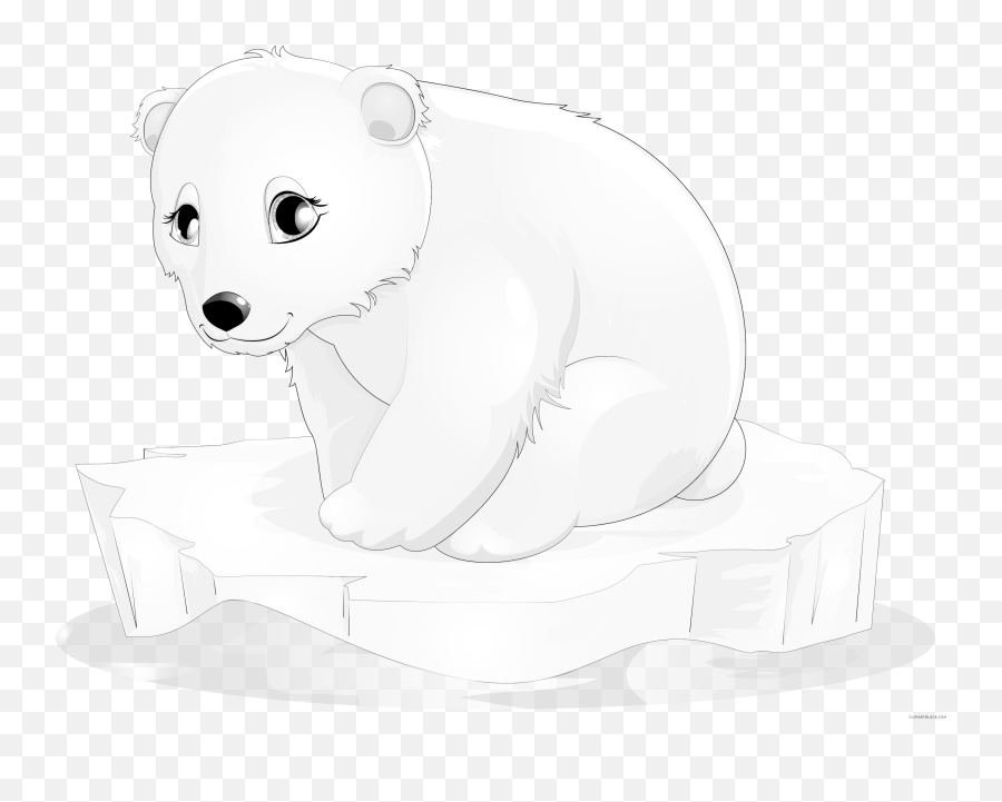 Polar Bear Baby Clipart Png Image - Transparent Polar Bear Cartoon Png,Baby Clipart Transparent