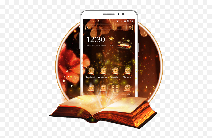 Magic Book Theme And Live Wallpaper Amazoncouk Appstore - Smartphone Png,Magic Book Png
