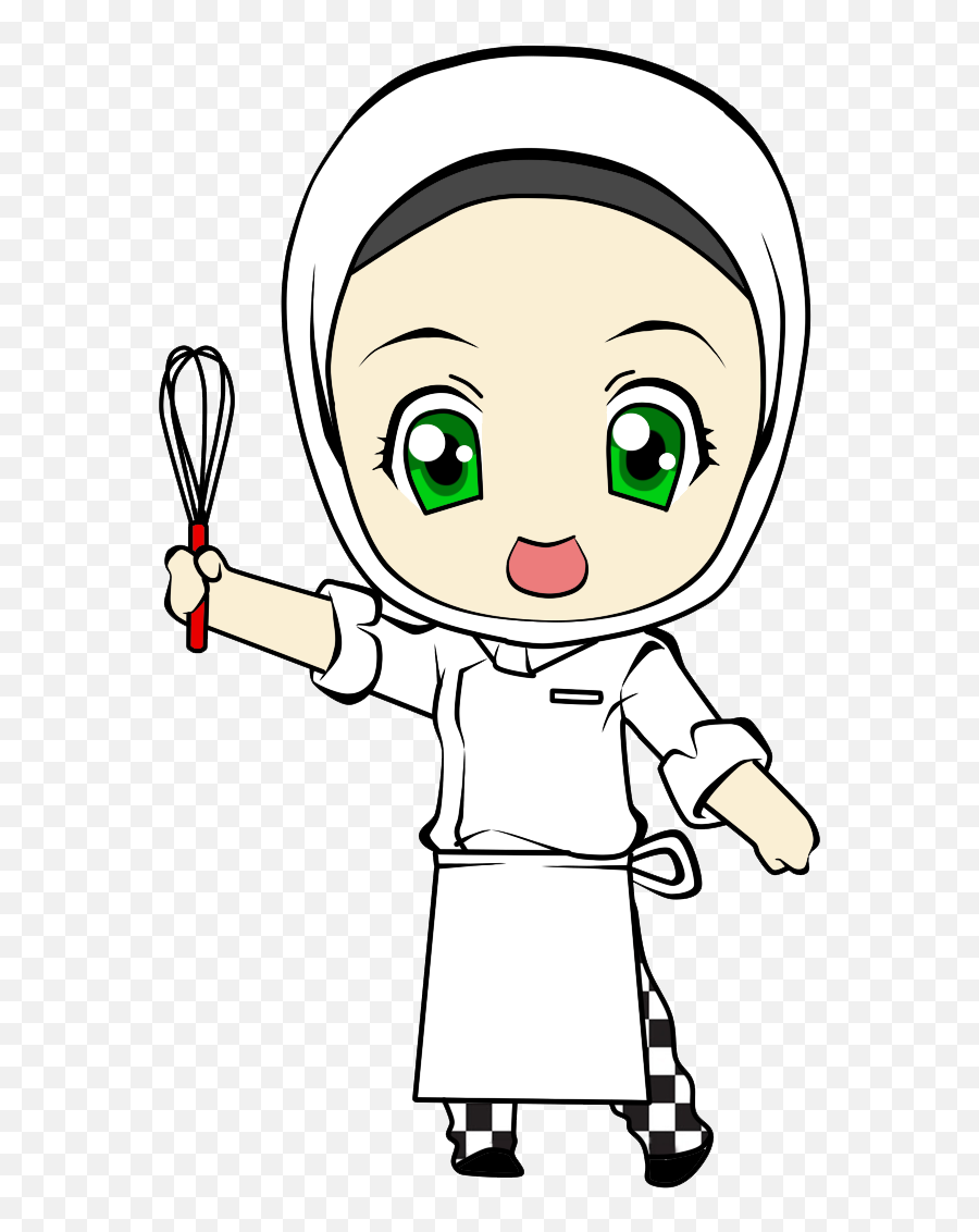 4570book Chief Cook Girl Clipart Png In Pack 6088 - Hijab Chef Cartoon Png,Chef Png