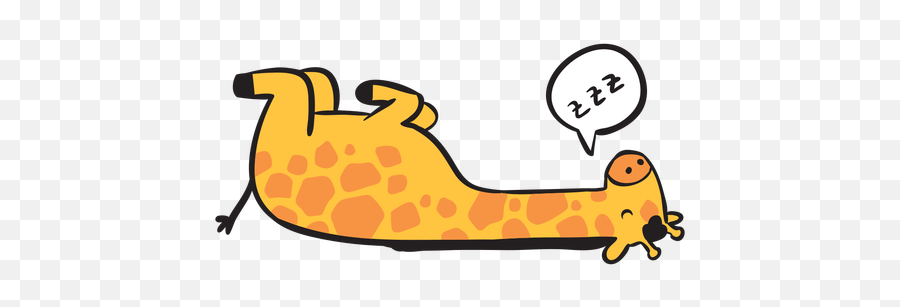 Cute Giraffe Sleeping - Transparent Png U0026 Svg Vector File Jirafa Animada Durmiendo,Sleeping Png