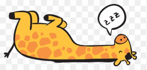 Cute Giraffe Sleeping - Transparent Png U0026 Svg Vector File Jirafa Animada Durmiendo,Sleeping Png