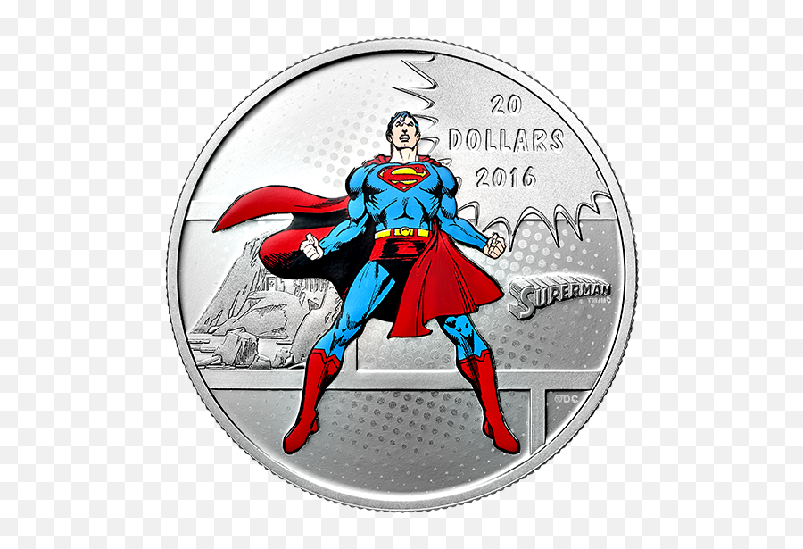 Dc Comicstm Originals Supermantm - 1 Oz Pure Silver Superman Dollar Coin Png,Man Of Steel Logo Png