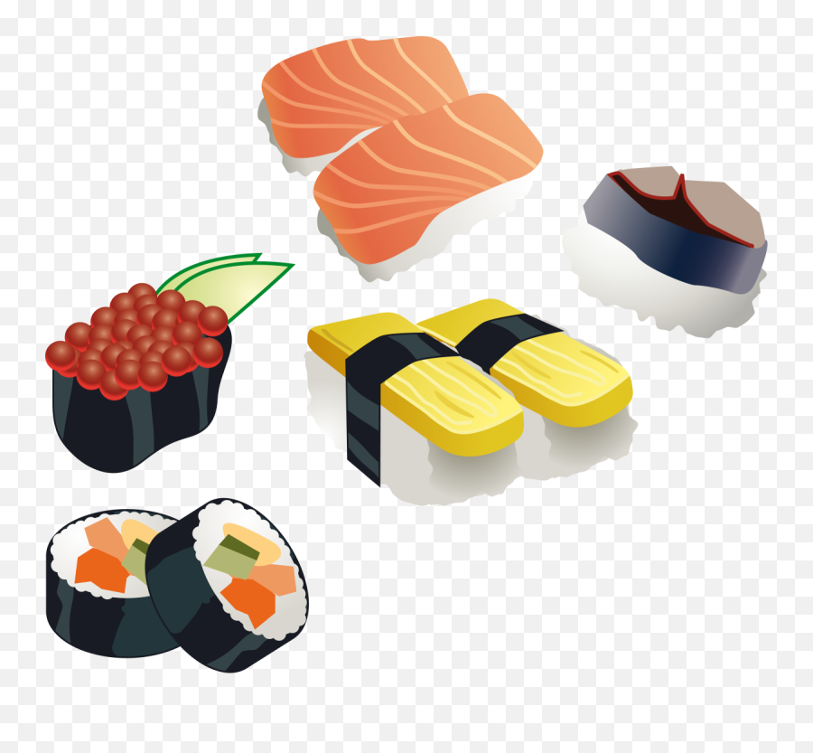 Sushi Clipart - Sushi Clipart Png,Food Clipart Transparent Background