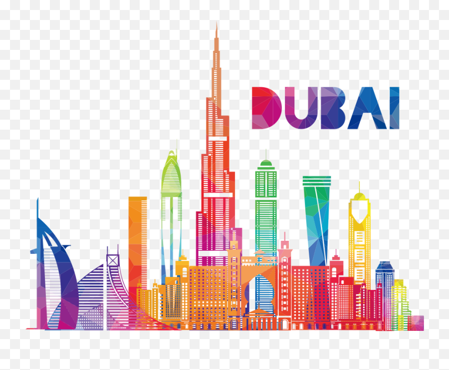 Download Dubai Khalifa Illustration Royalty - Free Vector Dubai Burj Khalifa Png,Burj Khalifa Png