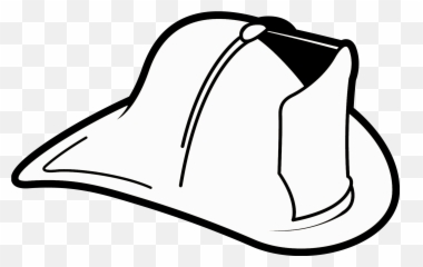 Firefighter Clipart Png - Firefighter Black And White Fire Fireman Hat Clip Art,Firefighter Png