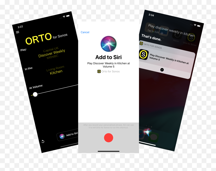 Orto For Sonos - Control Sonos With Siri Shortcuts Flyer Png,Siri Png