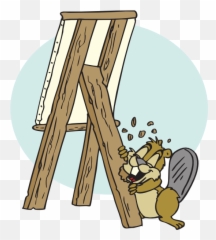 Beaver Eating Easel Png Clip Arts For Web - Clip Arts Free Clip Art,Easel Png