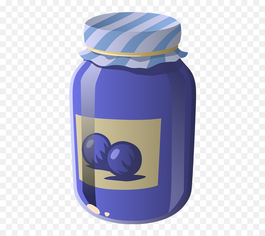 Blueberry Sauce Jars - Free Vector Graphic On Pixabay Clipart Transparent Background Blueberry Png,Blueberry Transparent Background
