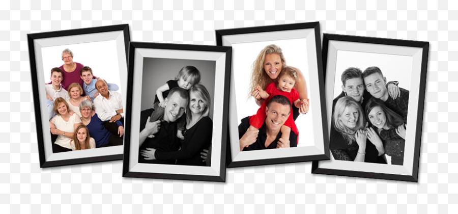 Download Hd Family Portraits - Family Portrait Photo Frame Family Photo With Frame Png,Portrait Frame Png