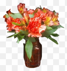 Fall Flowers In A Mason Jar Png