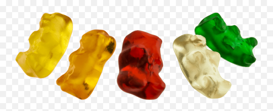 Five Gold Bears - Gummy Bear Png,Gummy Bears Png