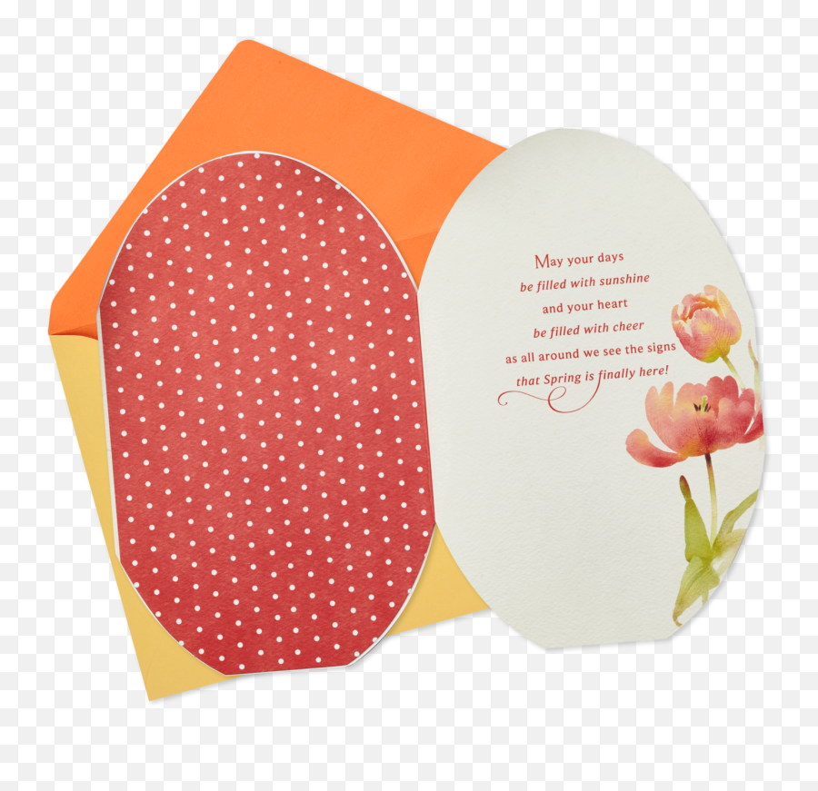 Download Egg - Shaped Watercolor Floral Easter Card Circle Polka Dot Png,Floral Circle Png