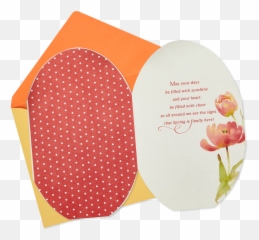 Download Egg - shaped Watercolor Floral Easter Card Circle Polka Dot png