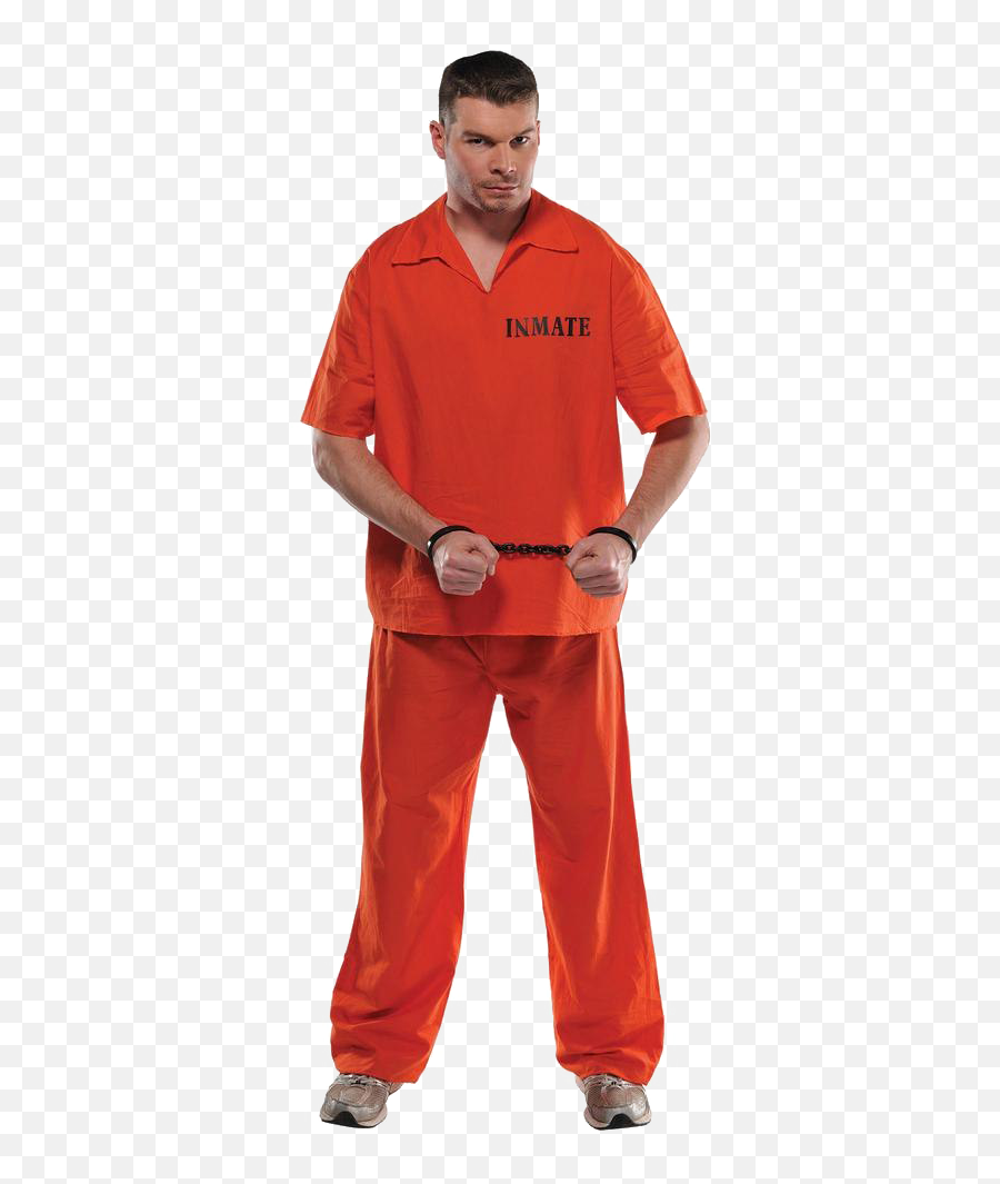 Orange Costume Prisoner Png Image - Mens Prison Halloween Costume,Prisoner Png